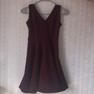 Burgundy color, size 3 dress